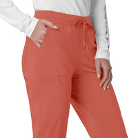 Force Cross-Flex Women's Cargo Jogger Scrub Pant Dusty Cedar side detail 2