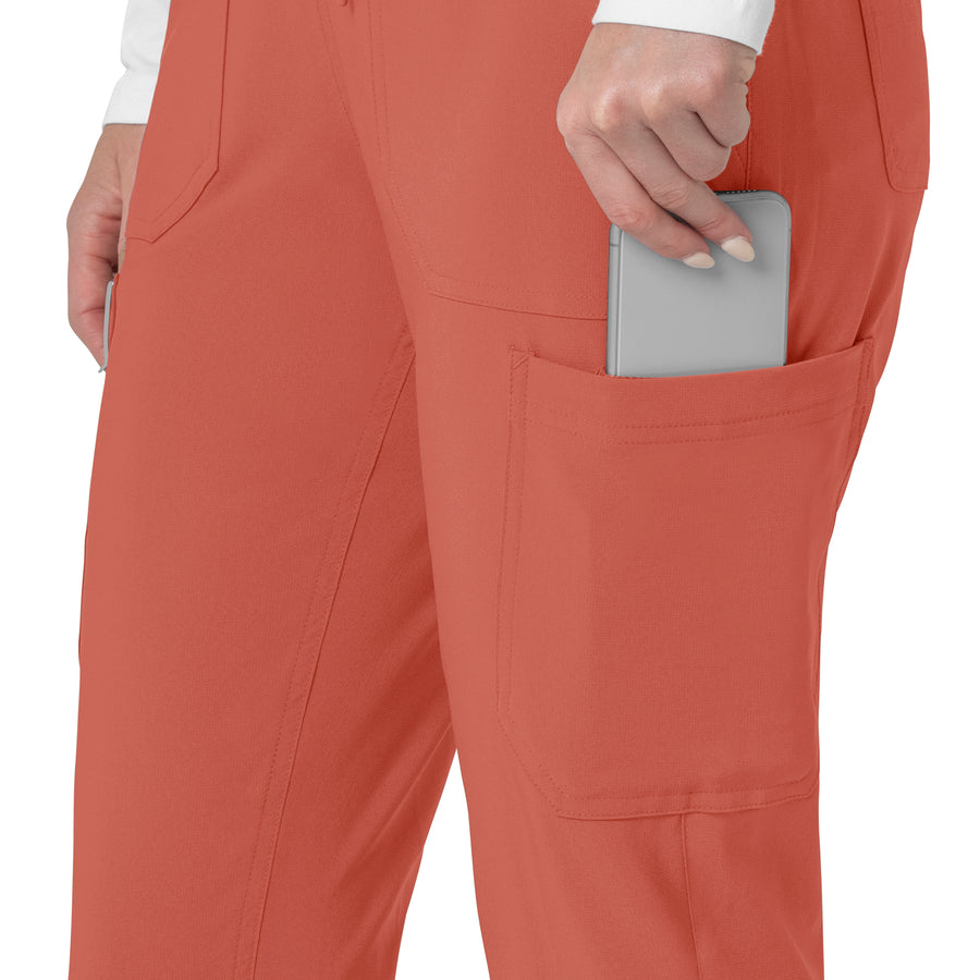 Force Cross-Flex Women's Cargo Jogger Scrub Pant Dusty Cedar back detail