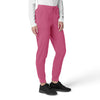 Force Cross-Flex Women's Cargo Jogger Scrub Pant Electric Fuschia side view