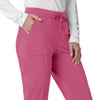 Force Cross-Flex Women's Cargo Jogger Scrub Pant Electric Fuschia side detail 2