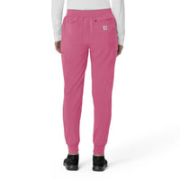Force Cross-Flex Women's Cargo Jogger Scrub Pant Electric Fuschia back view