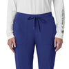 Force Cross-Flex Women's Cargo Jogger Scrub Pant Galaxy Blue front detail
