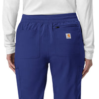 Force Cross-Flex Women's Cargo Jogger Scrub Pant Galaxy Blue side detail 1