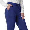 Force Cross-Flex Women's Cargo Jogger Scrub Pant Galaxy Blue side detail 2