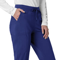 Force Cross-Flex Women's Cargo Jogger Scrub Pant Galaxy Blue side detail 2