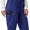 Force Cross-Flex Women's Cargo Jogger Scrub Pant Galaxy Blue hemline detail
