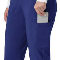 Force Cross-Flex Women's Cargo Jogger Scrub Pant Galaxy Blue back detail