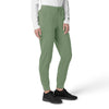 Force Cross-Flex Women's Cargo Jogger Scrub Pant Green Slate side view