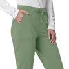 Force Cross-Flex Women's Cargo Jogger Scrub Pant Green Slate side detail 2