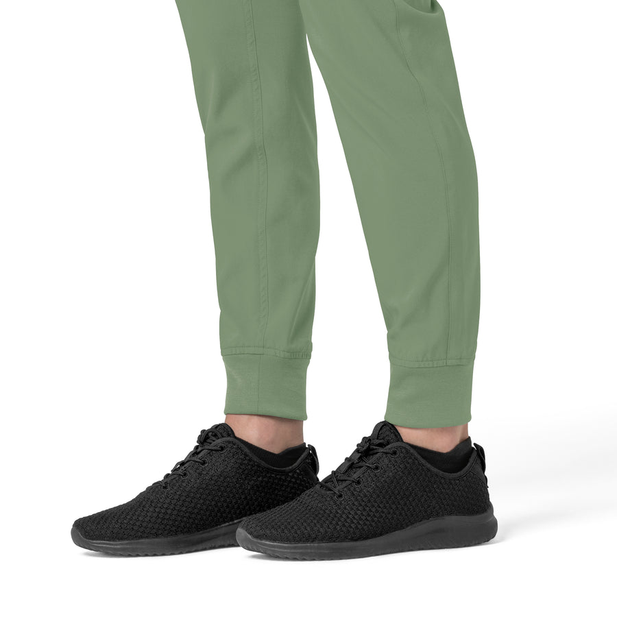 Carhartt Force Cross-Flex Women's Cargo Jogger Scrub Pant - Green Slate