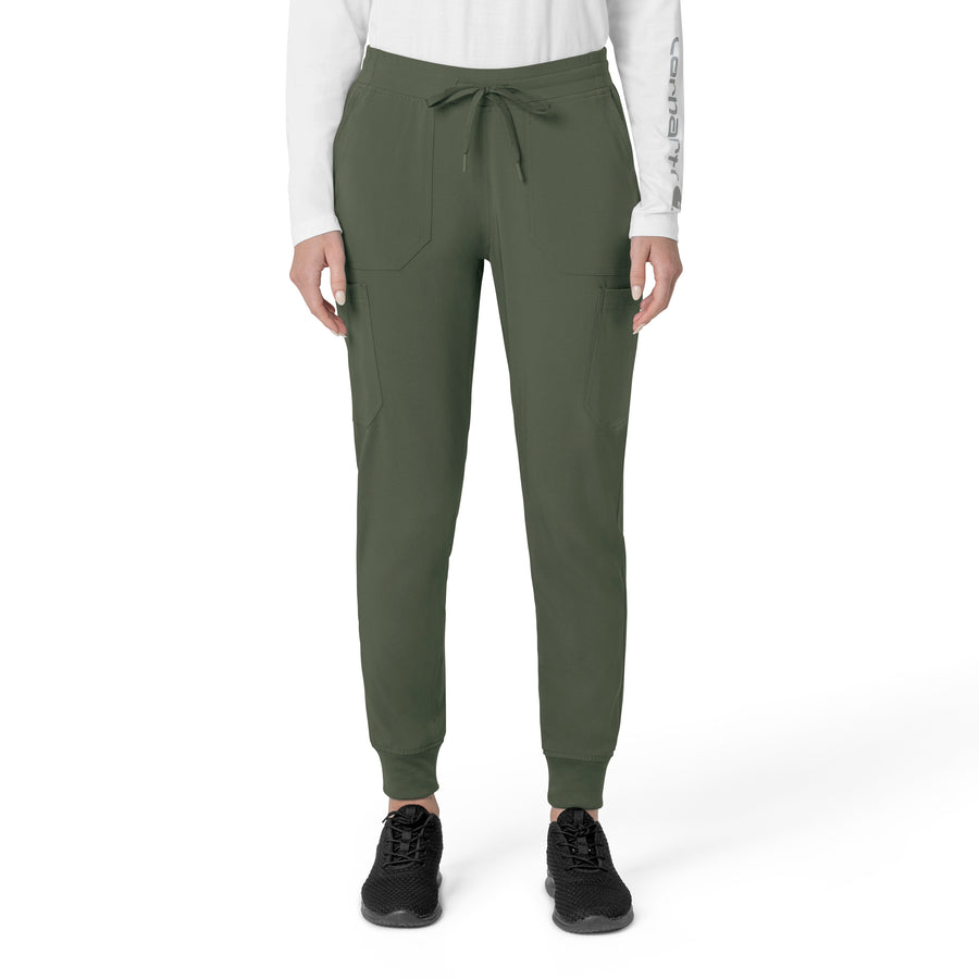 Force Cross-Flex Women's Cargo Jogger Scrub Pant Olive