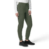 Force Cross-Flex Women's Cargo Jogger Scrub Pant Olive side view
