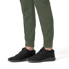 Force Cross-Flex Women's Cargo Jogger Scrub Pant Olive rib knit cuff