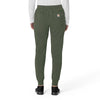 Force Cross-Flex Women's Cargo Jogger Scrub Pant Olive back view