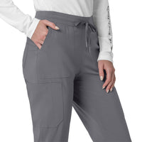 Force Cross-Flex Women's Cargo Jogger Scrub Pant Pewter side detail 2