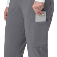 Force Cross-Flex Women's Cargo Jogger Scrub Pant Pewter back detail