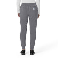 Force Cross-Flex Women's Cargo Jogger Scrub Pant Pewter back view