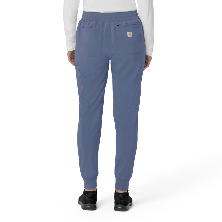 Force Cross-Flex Women's Cargo Jogger Scrub Pant Riverside back view