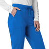 Force Cross-Flex Women's Cargo Jogger Scrub Pant Royal side detail 2