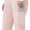 Force Cross-Flex Women's Cargo Jogger Scrub Pant Soft Rose back detail