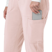 Force Cross-Flex Women's Cargo Jogger Scrub Pant Soft Rose back detail