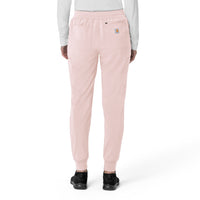 Force Cross-Flex Women's Cargo Jogger Scrub Pant Soft Rose back view