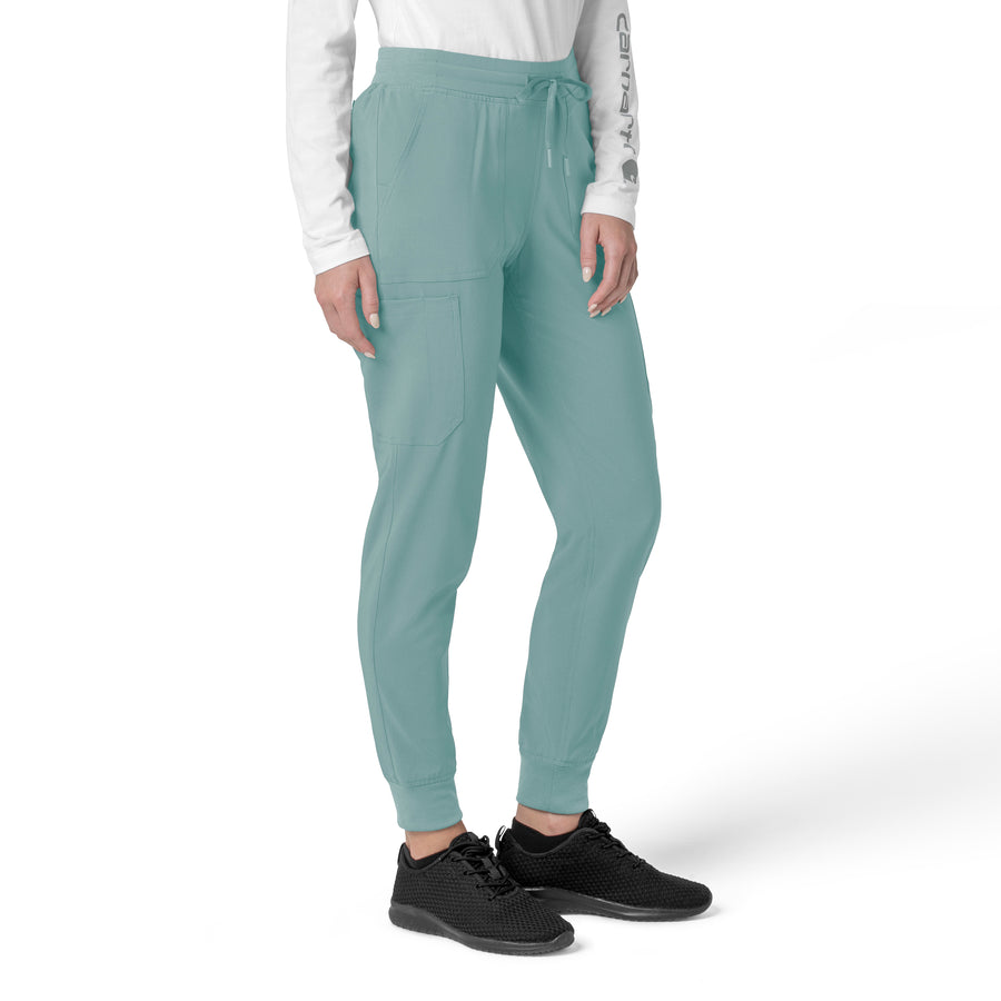 Force Cross-Flex Women's Cargo Jogger Scrub Pant Summer Blue side view