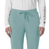 Force Cross-Flex Women's Cargo Jogger Scrub Pant Summer Blue front detail