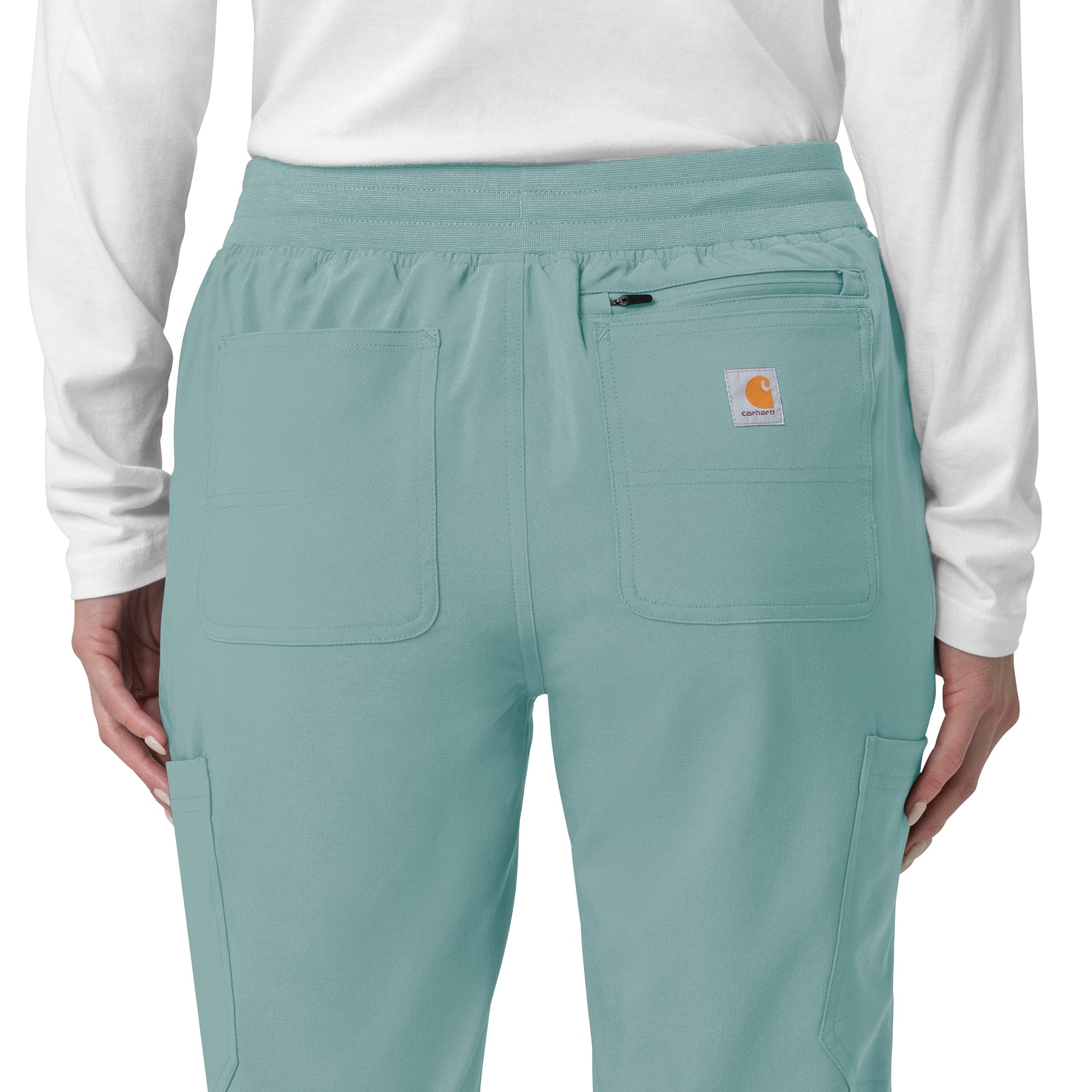 Force Cross-Flex Women's Cargo Jogger Scrub Pant Summer Blue side detail 1