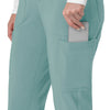 Force Cross-Flex Women's Cargo Jogger Scrub Pant Summer Blue back detail