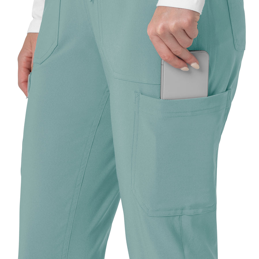 Force Cross-Flex Women's Cargo Jogger Scrub Pant Summer Blue back detail