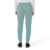 Force Cross-Flex Women's Cargo Jogger Scrub Pant Summer Blue back view