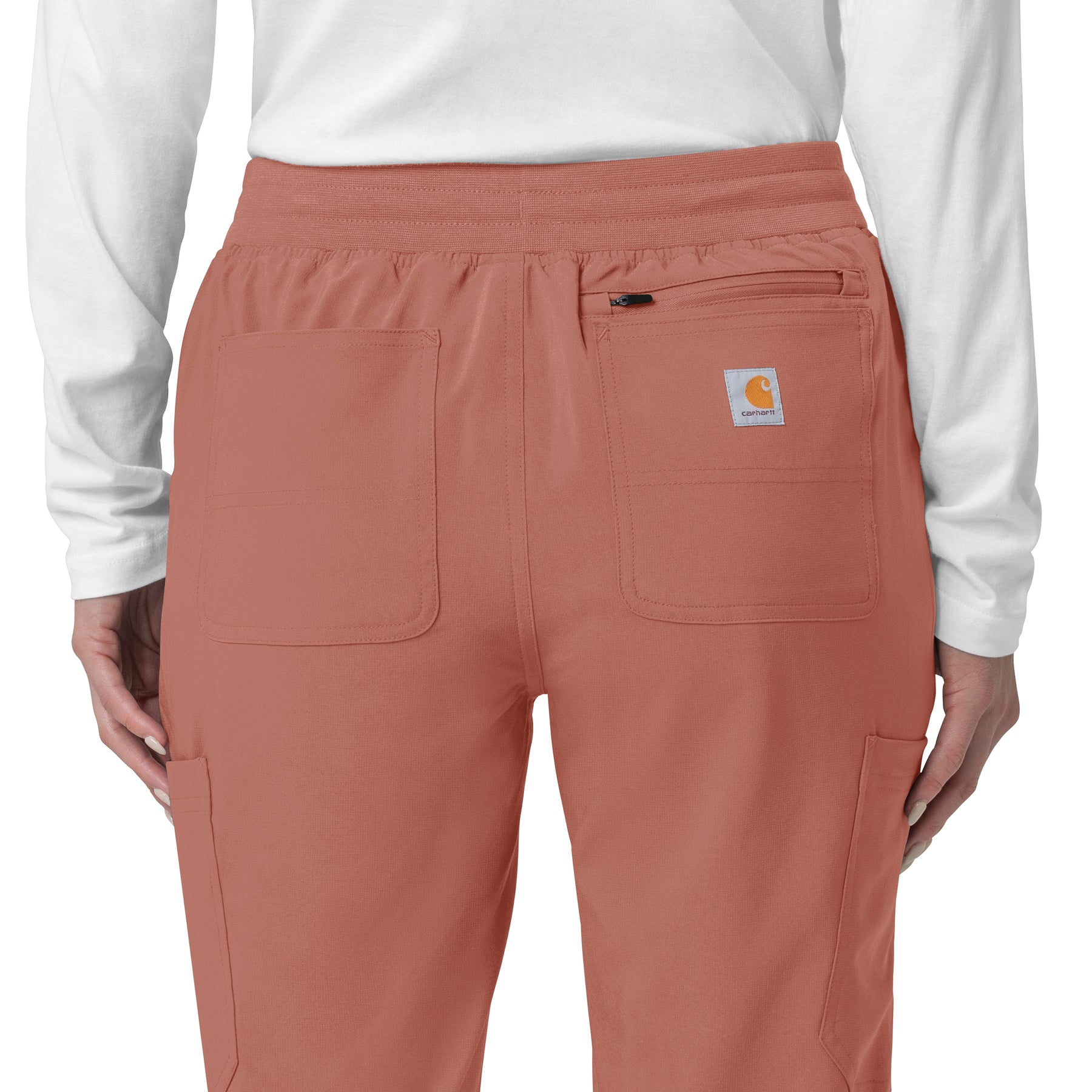 Force Cross-Flex Women's Cargo Jogger Scrub Pant Wildrose side detail 1