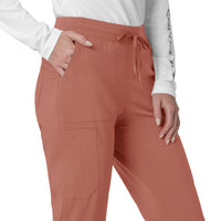 Force Cross-Flex Women's Cargo Jogger Scrub Pant Wildrose side detail 2