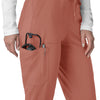 Force Cross-Flex Women's Cargo Jogger Scrub Pant Wildrose hemline detail