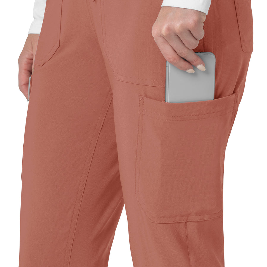 Force Cross-Flex Women's Cargo Jogger Scrub Pant Wildrose back detail