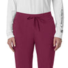 Force Cross-Flex Women's Cargo Jogger Scrub Pant Wine front detail