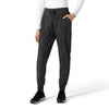 Carhartt Women's Printed Cargo Jogger Scrub Pant - Caring Camo Black - print scrub pants