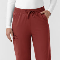 Force Cross-Flex Knit Women's Boot Cut Scrub Pant Amber Terrain hemline detail