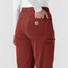 Force Cross-Flex Knit Women's Boot Cut Scrub Pant Amber Terrain back detail