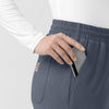 Cross-Flex Knits Knit Women's Boot Cut Scrub Pant Approaching Storm front detail