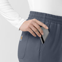 Cross-Flex Knits Knit Women's Boot Cut Scrub Pant Approaching Storm front detail