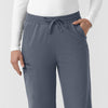 Cross-Flex Knits Knit Women's Boot Cut Scrub Pant Approaching Storm hemline detail
