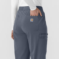 Cross-Flex Knits Knit Women's Boot Cut Scrub Pant Approaching Storm back detail