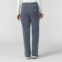 Cross-Flex Knits Knit Women's Boot Cut Scrub Pant Approaching Storm back view