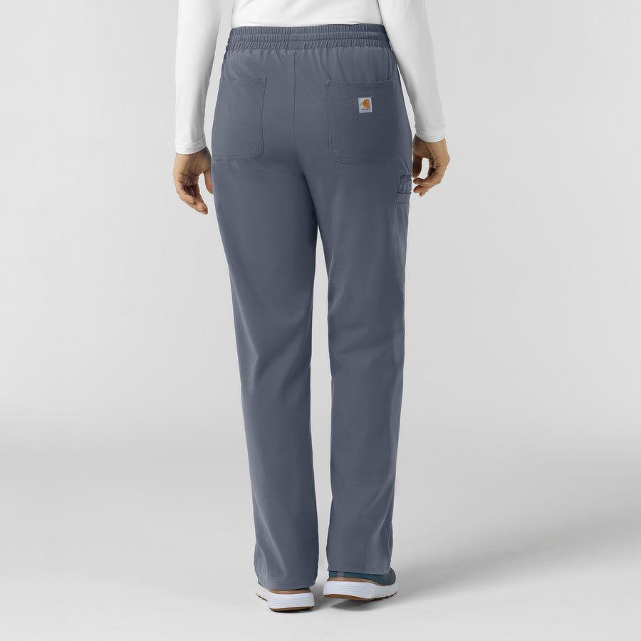 Cross-Flex Knits Knit Women's Boot Cut Scrub Pant Approaching Storm back view