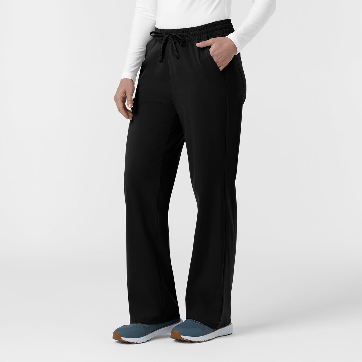 Force Cross-Flex Knit Women's Boot Cut Scrub Pant Black side view