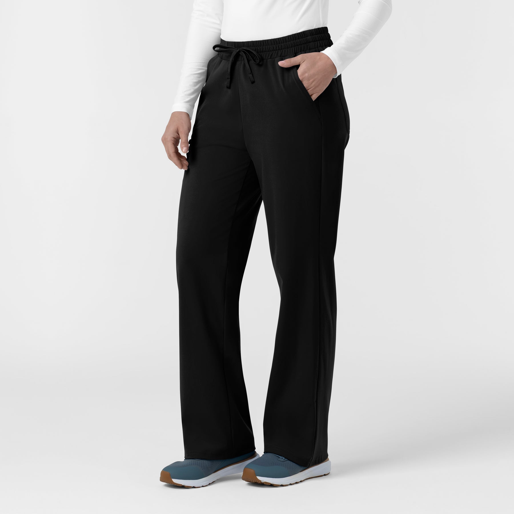 Force Cross-Flex Knit Women's Boot Cut Scrub Pant Black side view