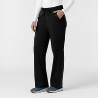 Force Cross-Flex Knit Women's Boot Cut Scrub Pant Black side view