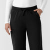 Force Cross-Flex Knit Women's Boot Cut Scrub Pant Black hemline detail